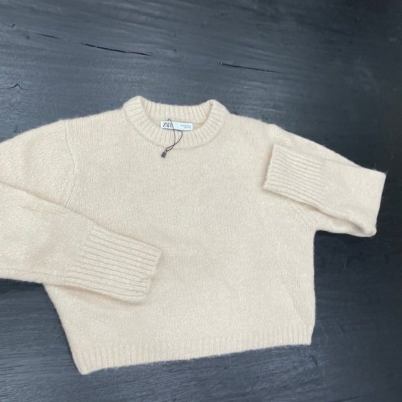 ZARA Cropped Knit Sweater - Picture 3 of 7
